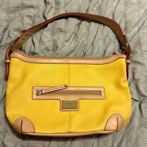 Tignanello shoulder leather handbag.